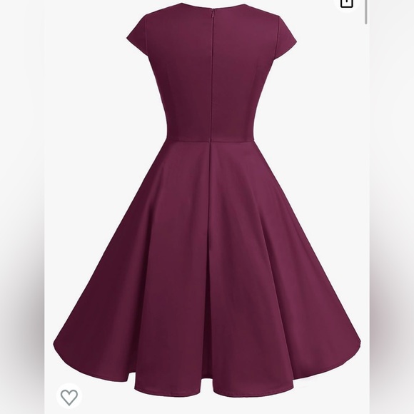 NWOT - Bbonlinedress Women Short 1950s Retro Vintage Cocktail Party Swing Dress - Picture 3 of 5